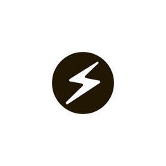 Sticker - lightning icon. sign design