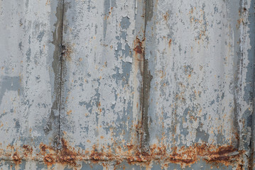 Wall Mural - iron surface is covered with old paint, grunge metal surface, texture background