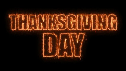 Poster - Thanks giving day text, 3d rendering background, computer generating, can be used for holidays festive design