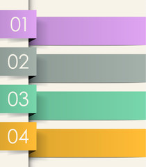 Wall Mural - Colored ribbons