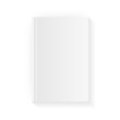 © Salamatik - Blank vertical book cover template . Mock up closed magazine or notebook. Isolated on white background. Vector