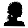© mariaaverburg - Vector illustration of a silhouettes head girls