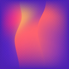 Aufkleber - abstract gradient halftone violet background