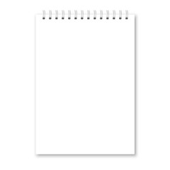 Poster - Vector realistic opened notebook cover