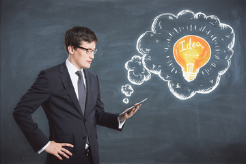 Poster - Innovation and communication concept