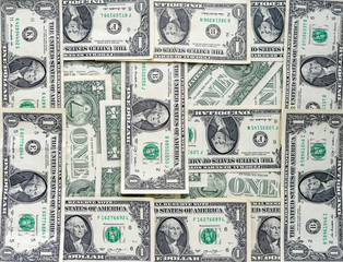 background of one-dollar bills