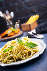 Poster - spaghetty with pesto