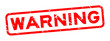 © bankrx - Grunge red warning word square rubber seal stamp on white background
