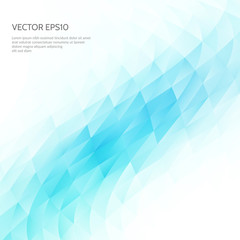 Poster - abstract blue light template background.