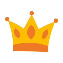 Sticker - queen crown isolated icon vector illustration design