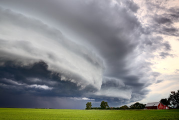 Wall Mural - Prairie Storm Saskatchewan