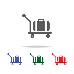 Poster - trolley luggage icon. Elements of airport multi colored icons. Premium quality graphic design icon. Simple icon for websites, web design, mobile app, info graphics