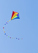 Colorful kite on the blue sky