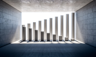 Wall Mural - abstract concrete pillar