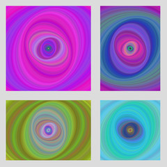 Poster - Colorful computer generated motion design brochure background set