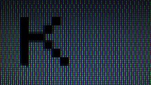 Flashing Cursor On The Screen Of An Old Computer ZX Spectrum 48K, Loop, Macro 
