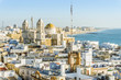 Cadiz cityscape with famous Cathedral, Andalusia, Spain
