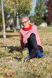 © 2Design - Senior man stretching after jogging in the park