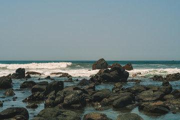 Wall Mural - rocky beach and the sea