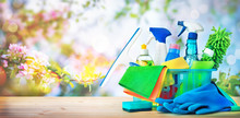 Cleaning Concept. Housecleaning, Hygiene, Spring, Chores, Cleaning Supplies