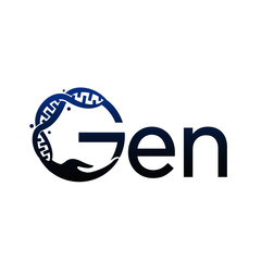 Sticker - gen dna logo