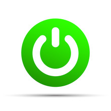 Green Power Knob Icon