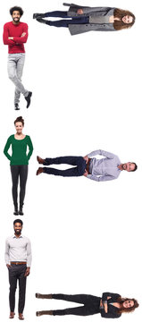 Group of alphabet people