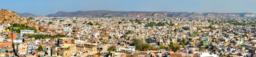 Sticker - Panorama of Jaipur - Rajasthan, India