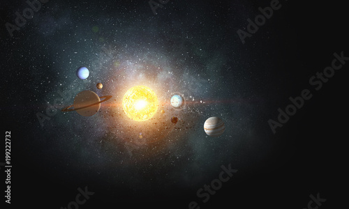 Fotografía System of planets . Mixed media