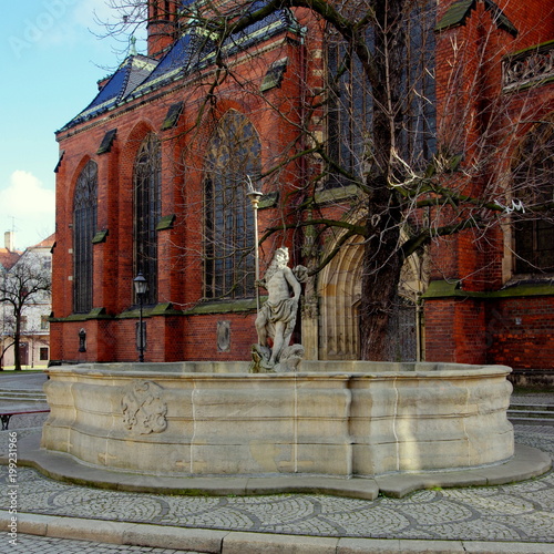 Obrazy Legnica  barokowa-fontanna-neptuna-przed-kosciolem-swietego-piotra-i-pawla-w-legnicy