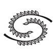 Letter S and Leaf Logo Vector