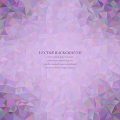 Poster - Purple colorful tiled triangle mosaic background design
