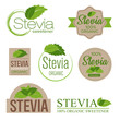 © danijelala - stevia sweetener sugar substitute label set