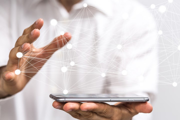 Fototapete - network