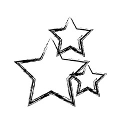 Sticker - stars decoration celebration ornament icon vector illustration sketch