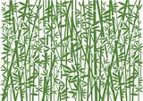 Fototapeta Fototapety do sypialni na Twoją ścianę - Bamboo, Decorative green  background.
Stylized Illustration of green bamboo decorative background.Vector available. 