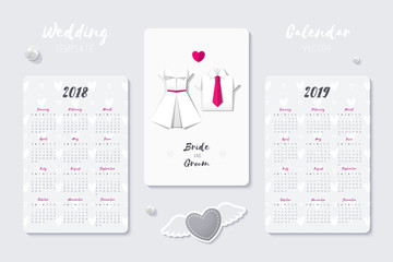 Poster - wedding vector template