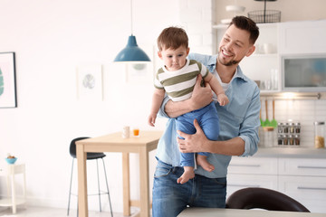 Sticker - Dad spending time with his son in kitchen