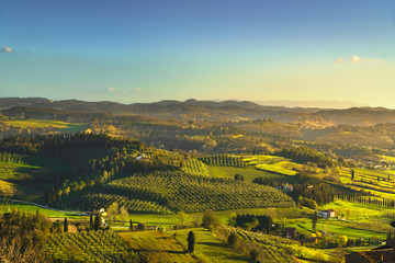 Poster - San Miniato countryside. Pisa, Tuscany Italy Europe.