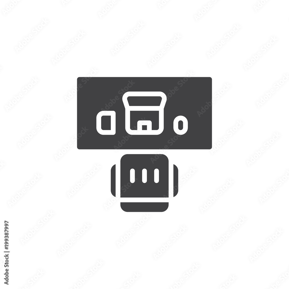 Office room with table desk chair and laptop keyboard mouse top view vector  icon. filled flat sign for mobile concept and web design. Workplace solid  icon. Symbol, logo illustration. Vector graphics Stock, image size:1000x1000