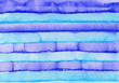 ブルーのストライプ模様の水彩背景