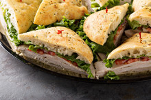 Tray Of Turkey Sandwiches