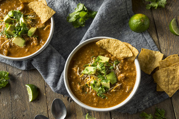 Wall Mural - Spicy Homemade Tortilla Soup