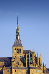 Wall Mural - the famous Saint Michel castle on the mountain. France