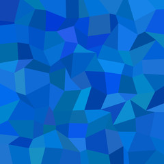 Wall Mural - Abstract geometrical rectangle mosaic background - polygonal vector graphic design from rectangles in blue tones