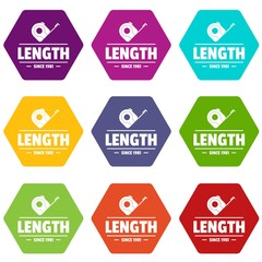 Poster - Roulette construction icons set 9 vector