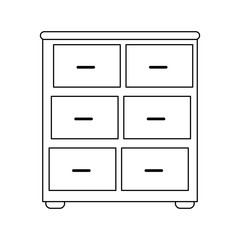 Sticker - file cabinet isolated vector illustration graphic design