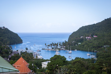 Wall Mural - Marigot Bay in St. Lucia