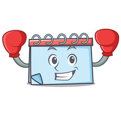 Poster - Boxing calendar character cartoon style