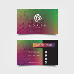 Poster - business card template